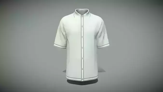 Mens Tripping Collar Polo In Low Poly
