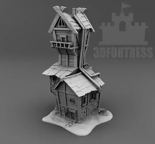 Fabulous middle ages house 3D print model