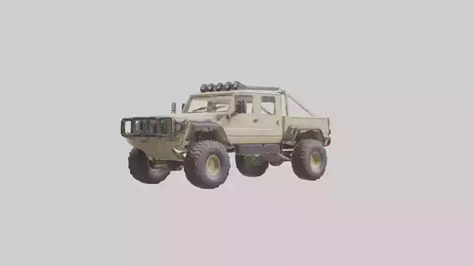 Offroad 6x6 Vehicle model