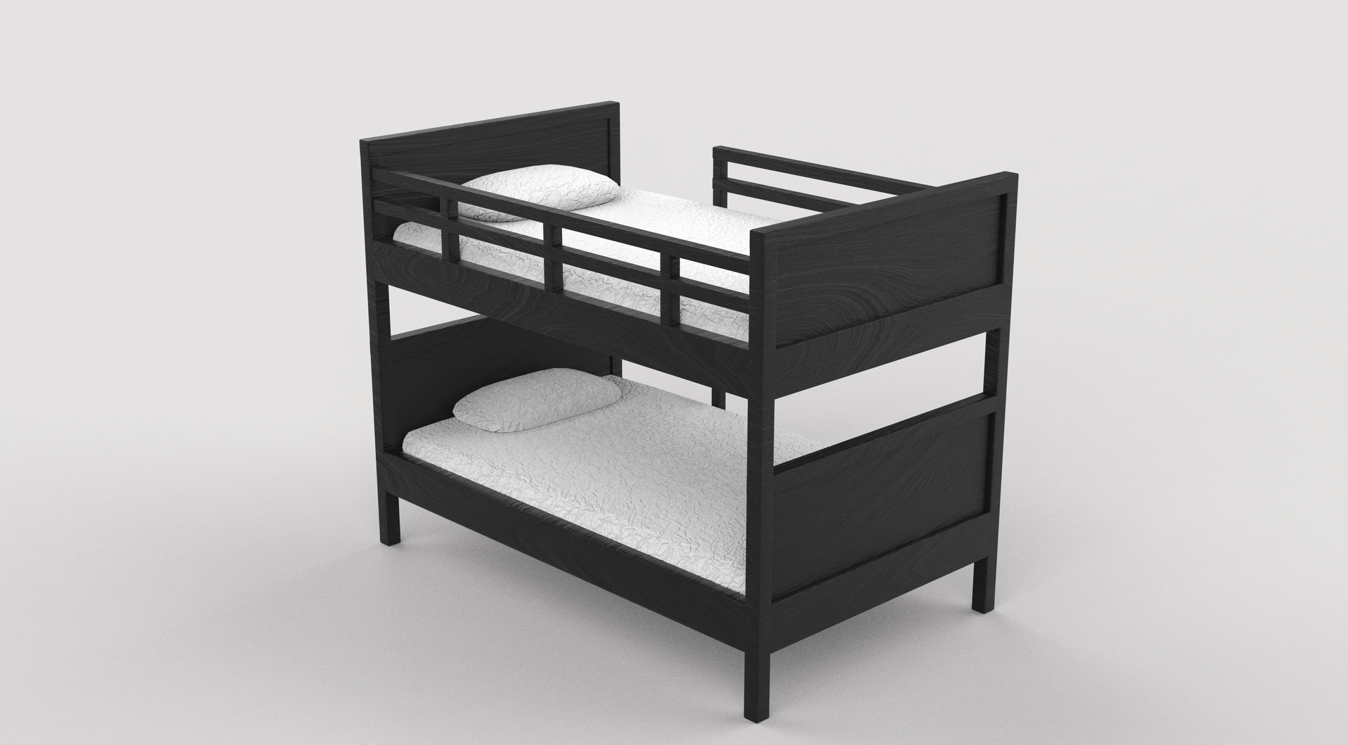 Norddal Bunk Bed 3D model_4