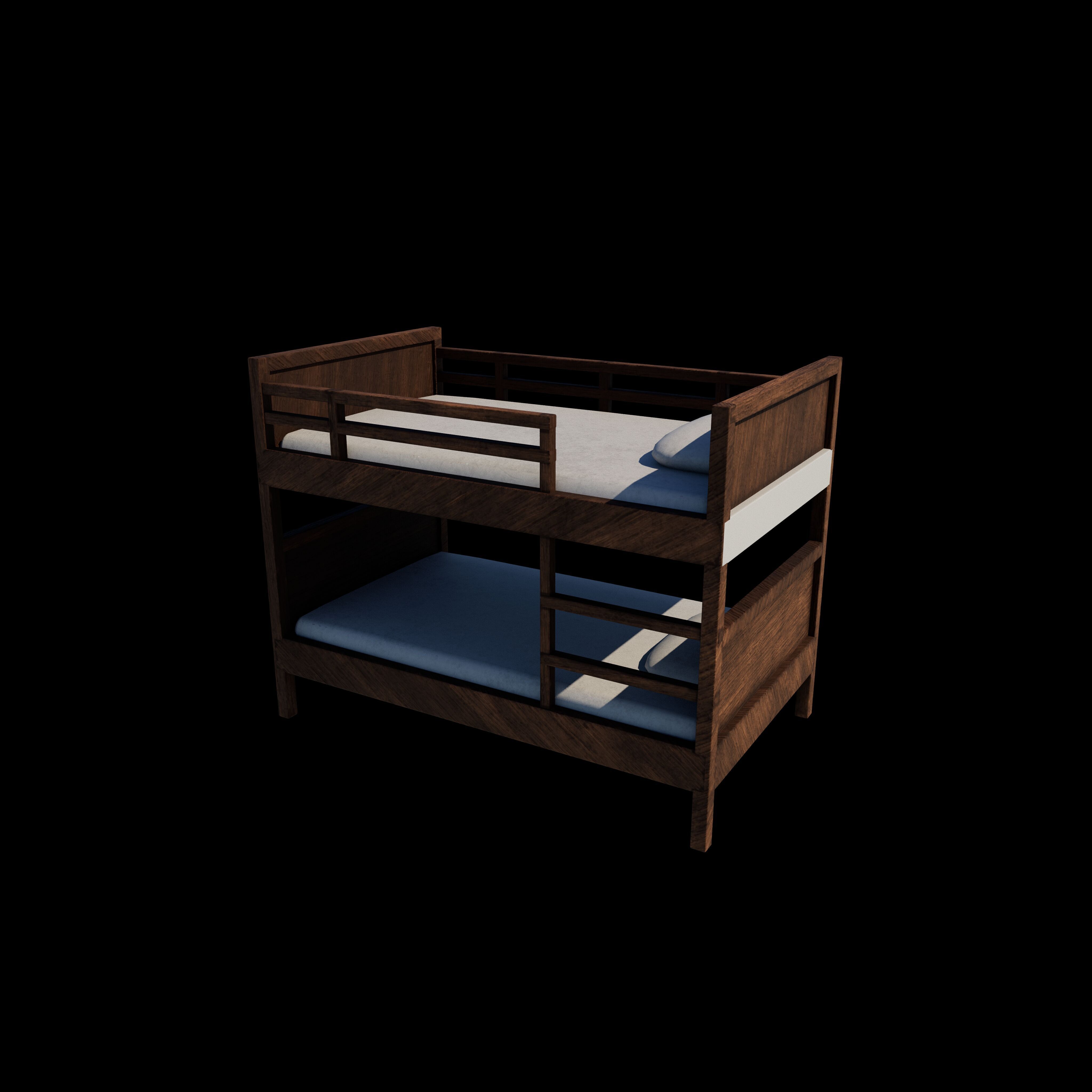 Norddal Bunk Bed 3D model_9