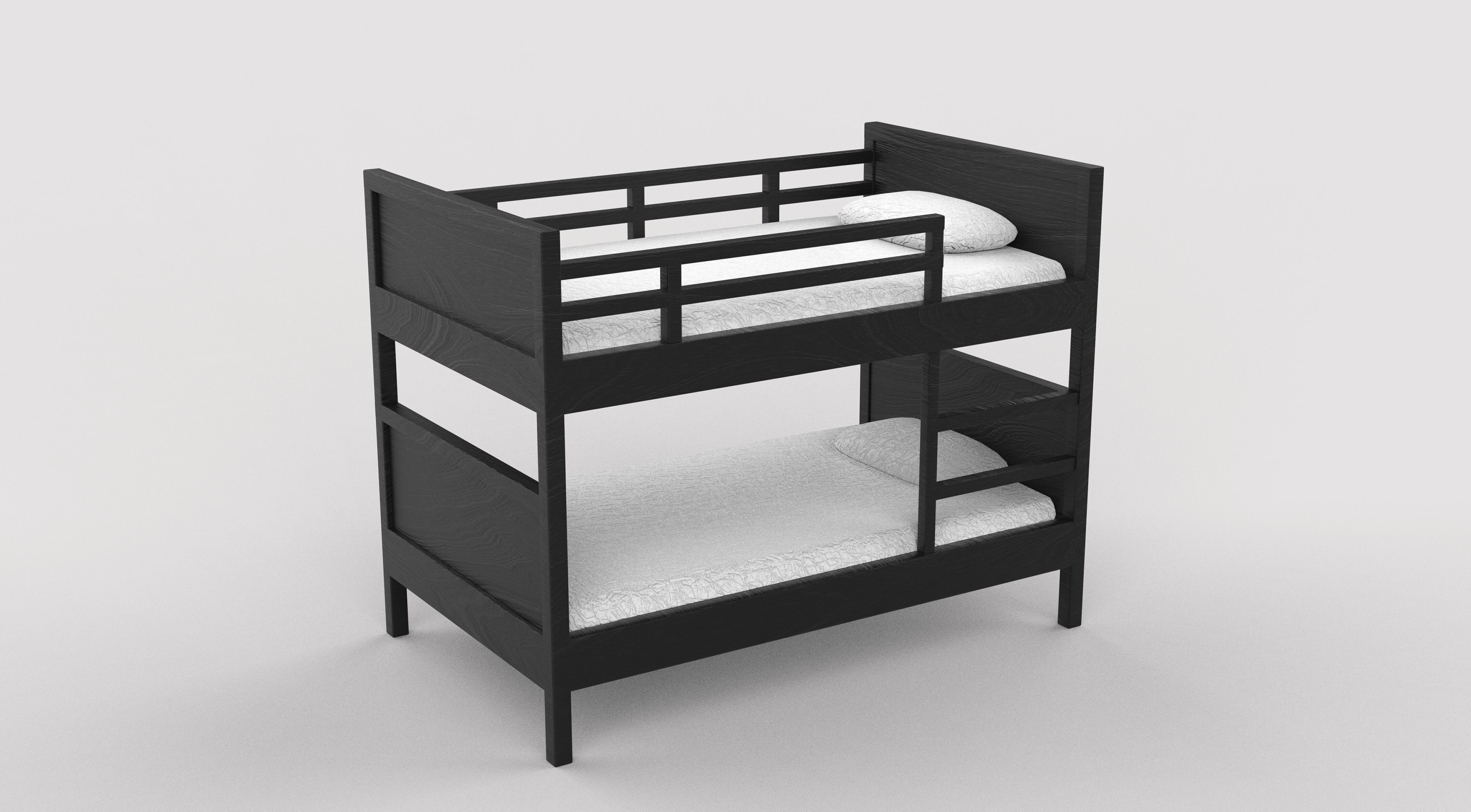 Norddal Bunk Bed 3D model_2