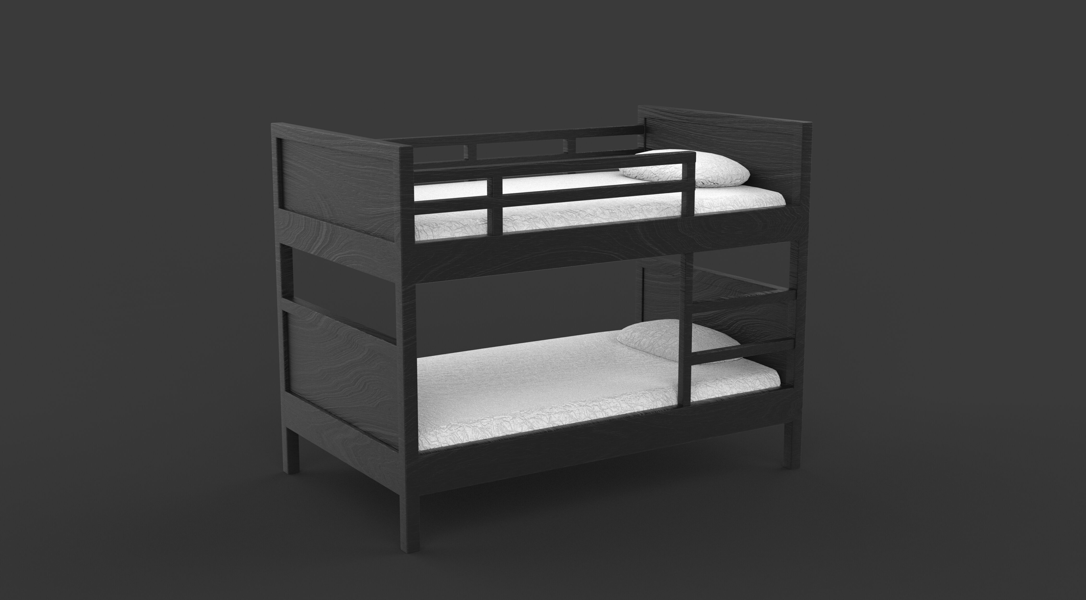 Norddal Bunk Bed 3D model_6