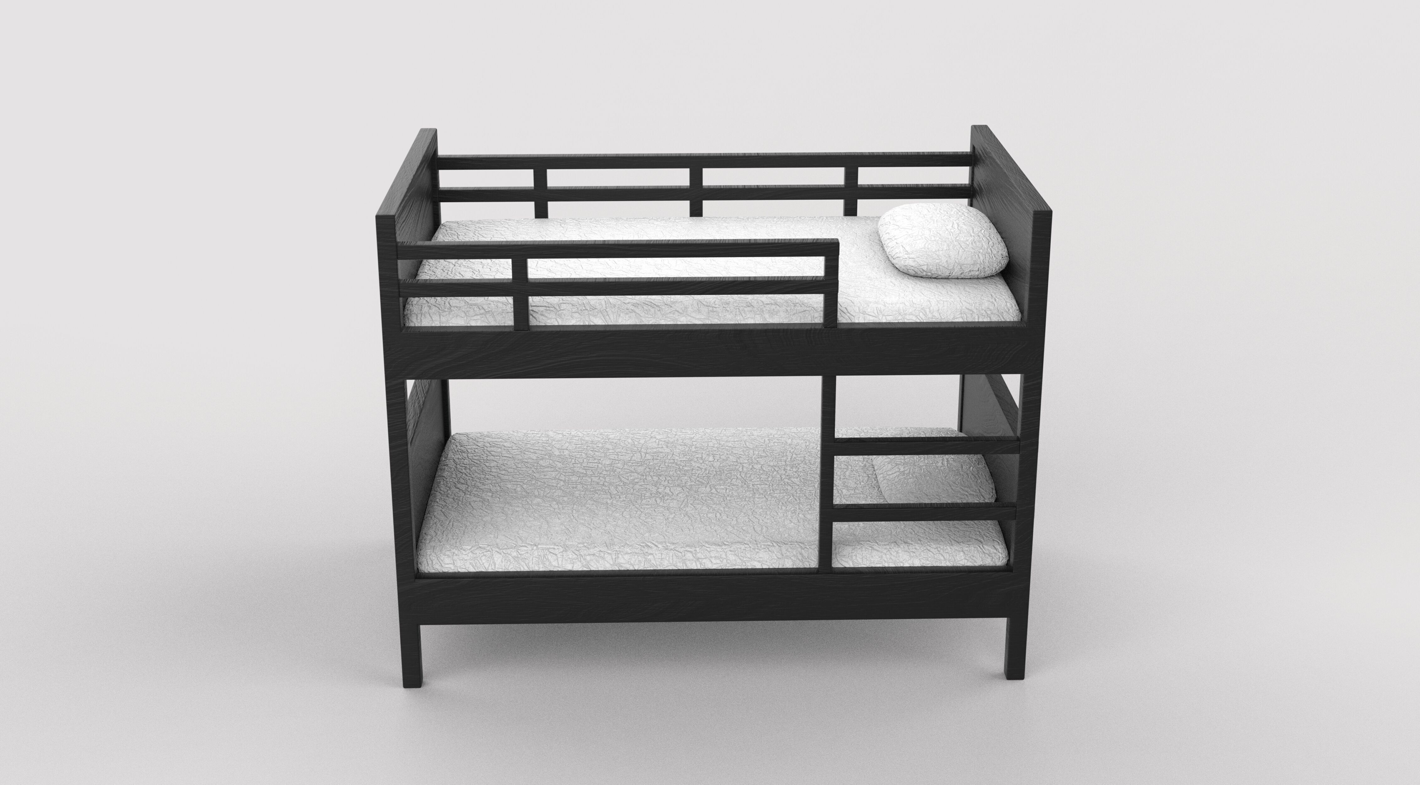 Norddal Bunk Bed 3D model_5