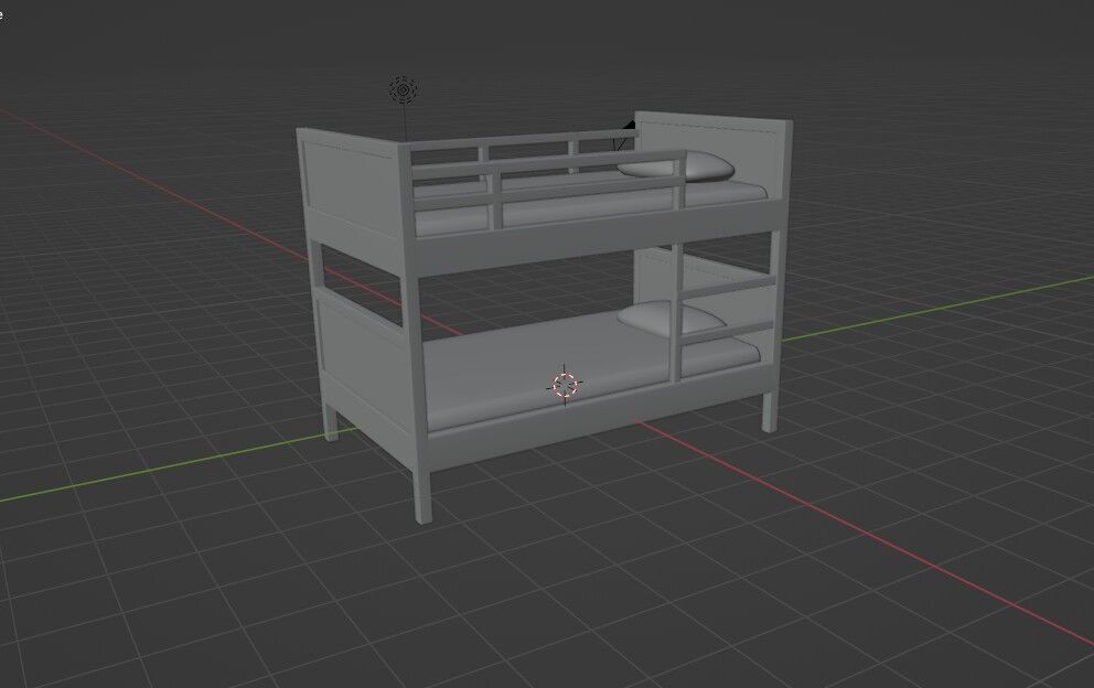 Norddal Bunk Bed 3D model_11
