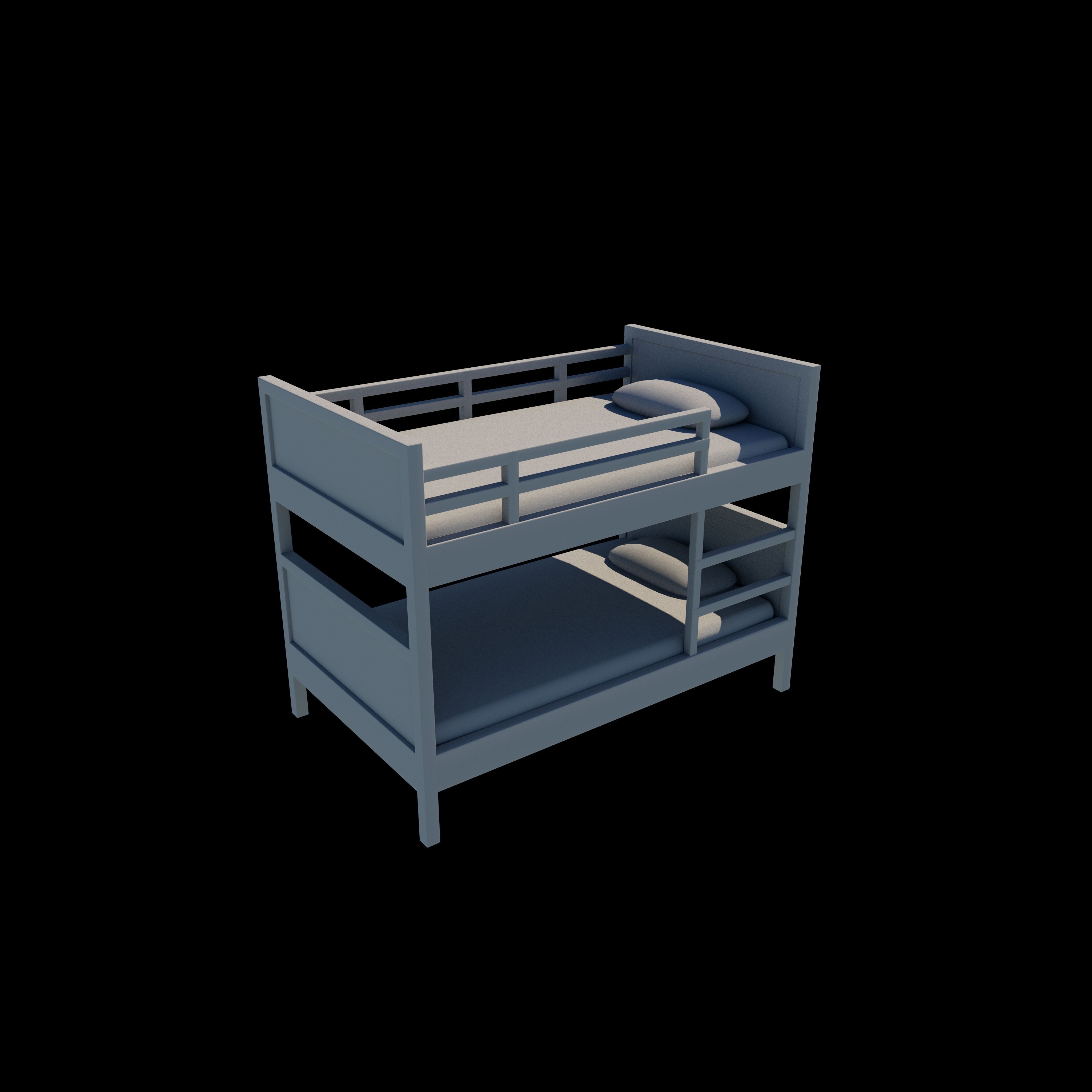 Norddal Bunk Bed 3D model_7