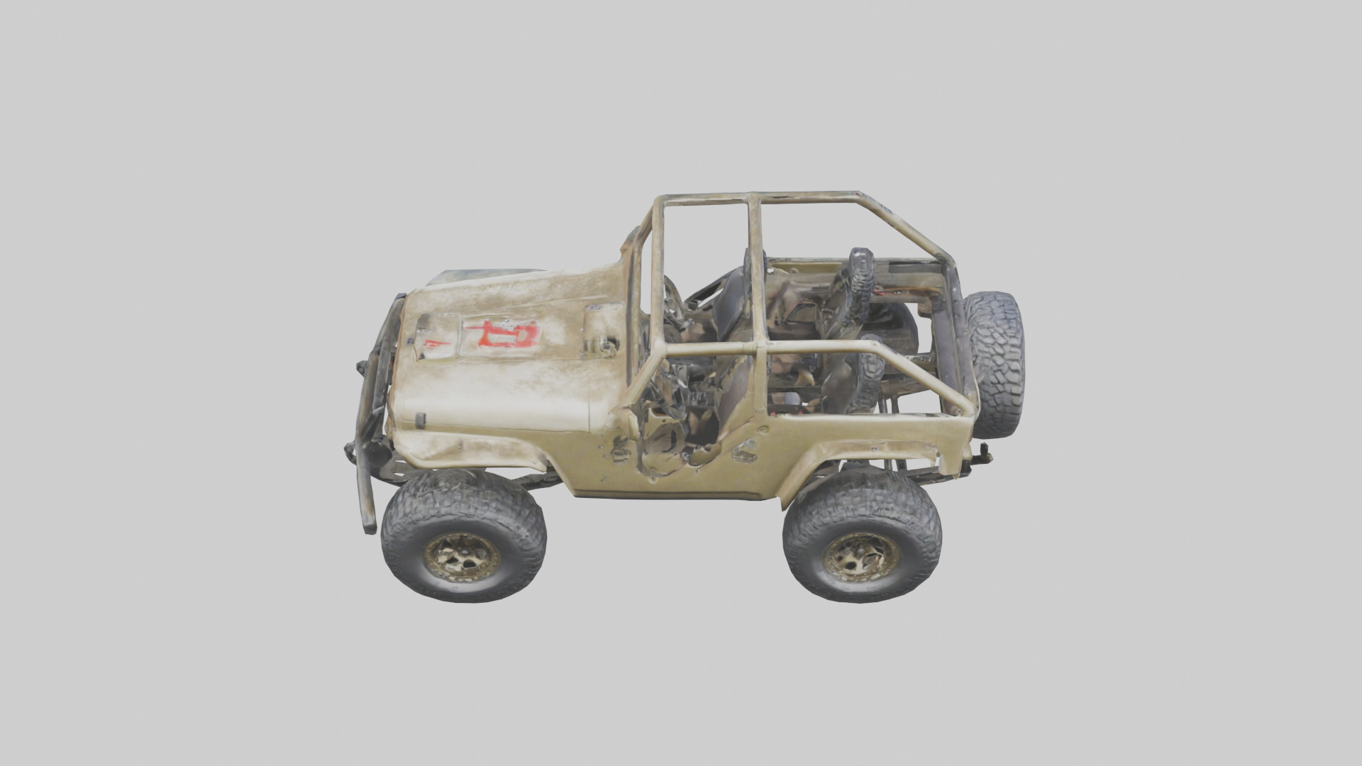 Offroad Racing Jeep model 3D model_16