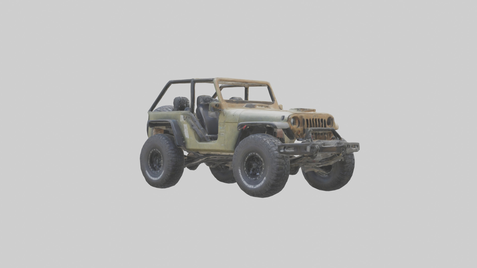 Offroad Racing Jeep model 3D model_2