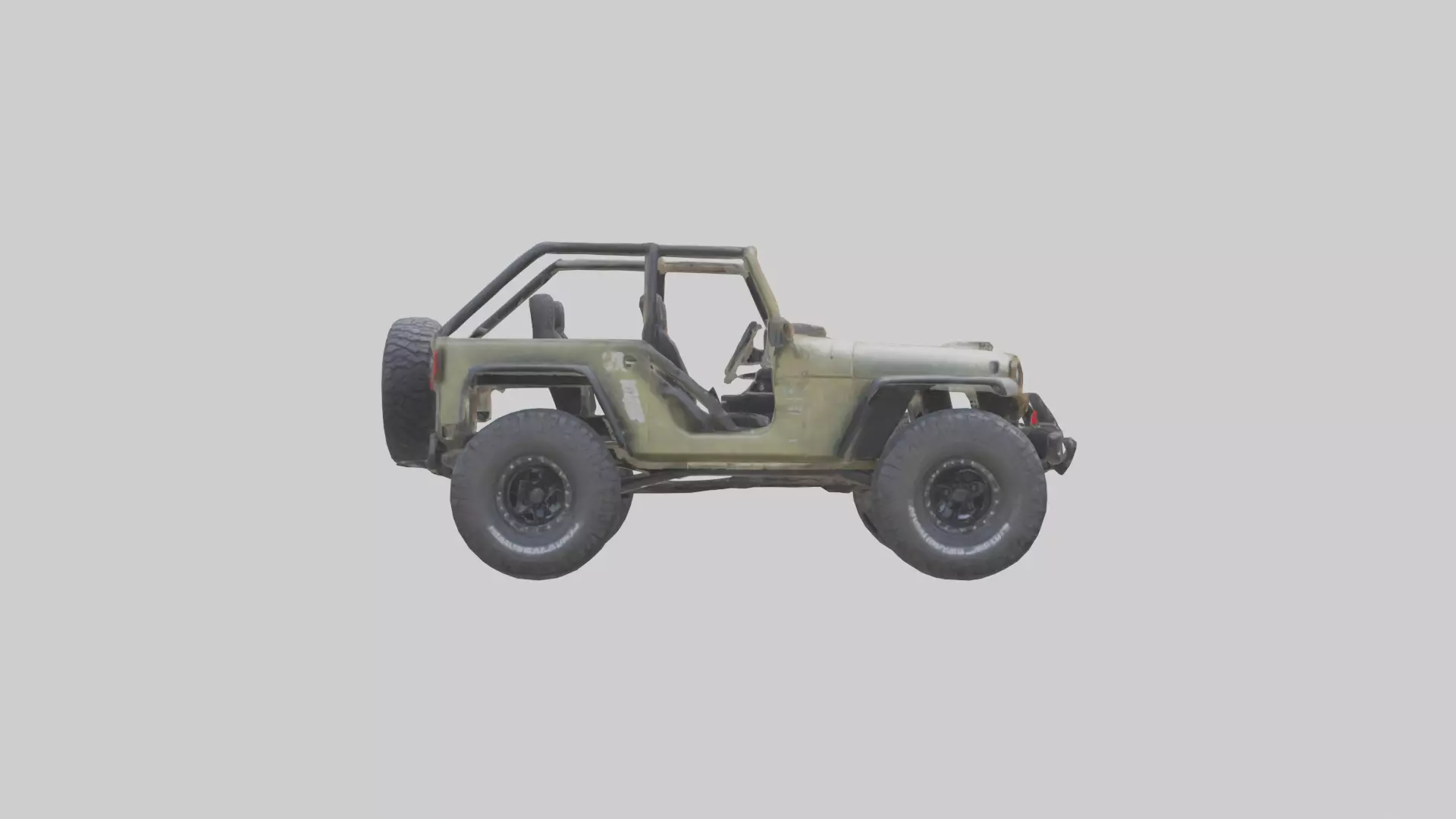Offroad Racing Jeep model 3D model_0