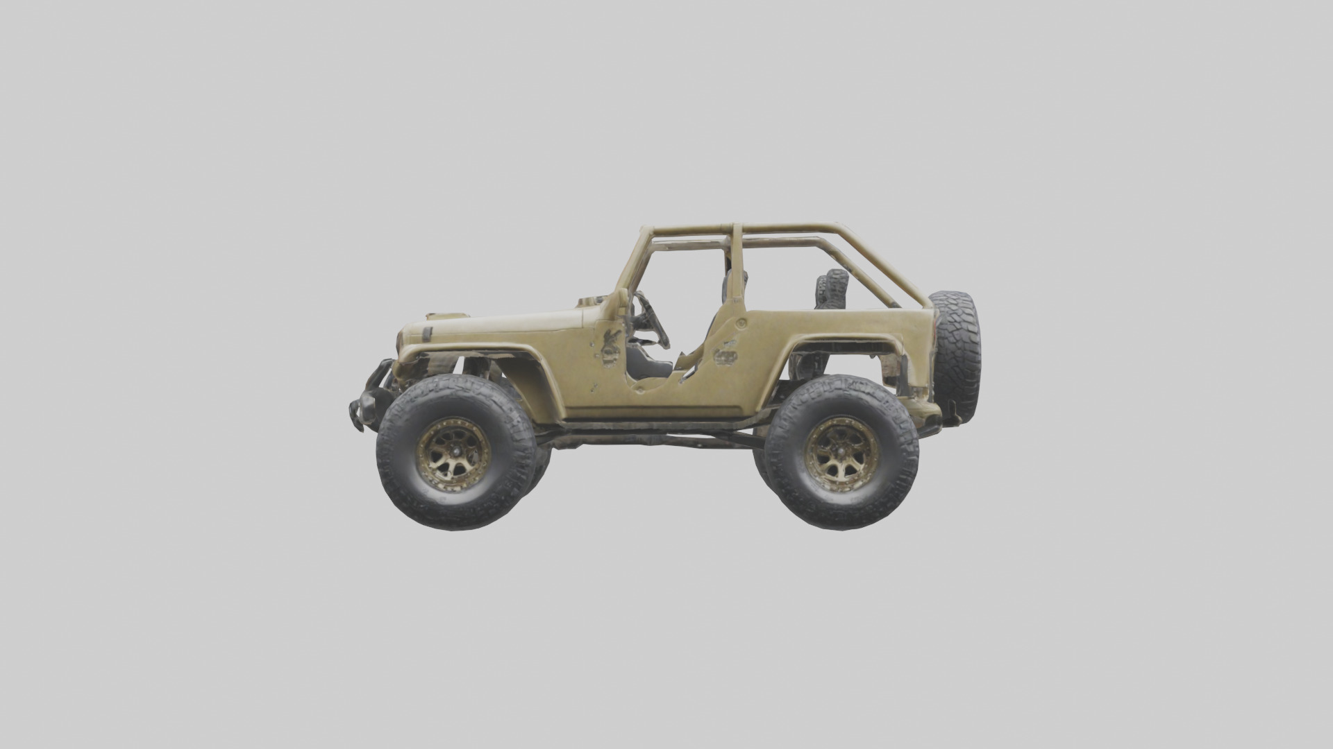 Offroad Racing Jeep model 3D model_9