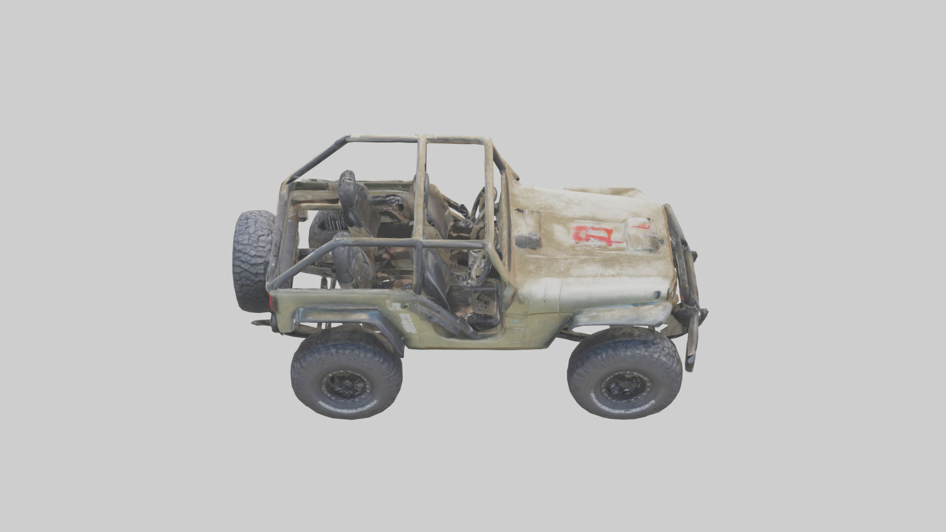 Offroad Racing Jeep model 3D model_15