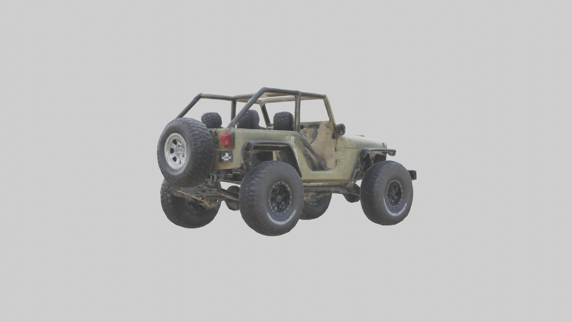 Offroad Racing Jeep model 3D model_1