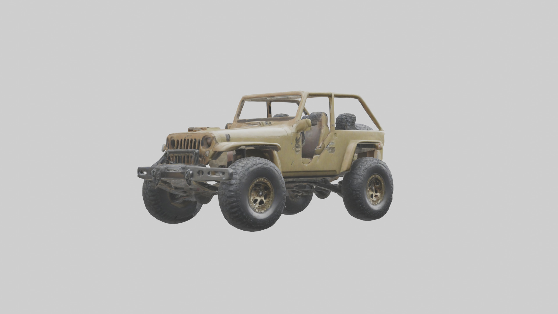 Offroad Racing Jeep model 3D model_7