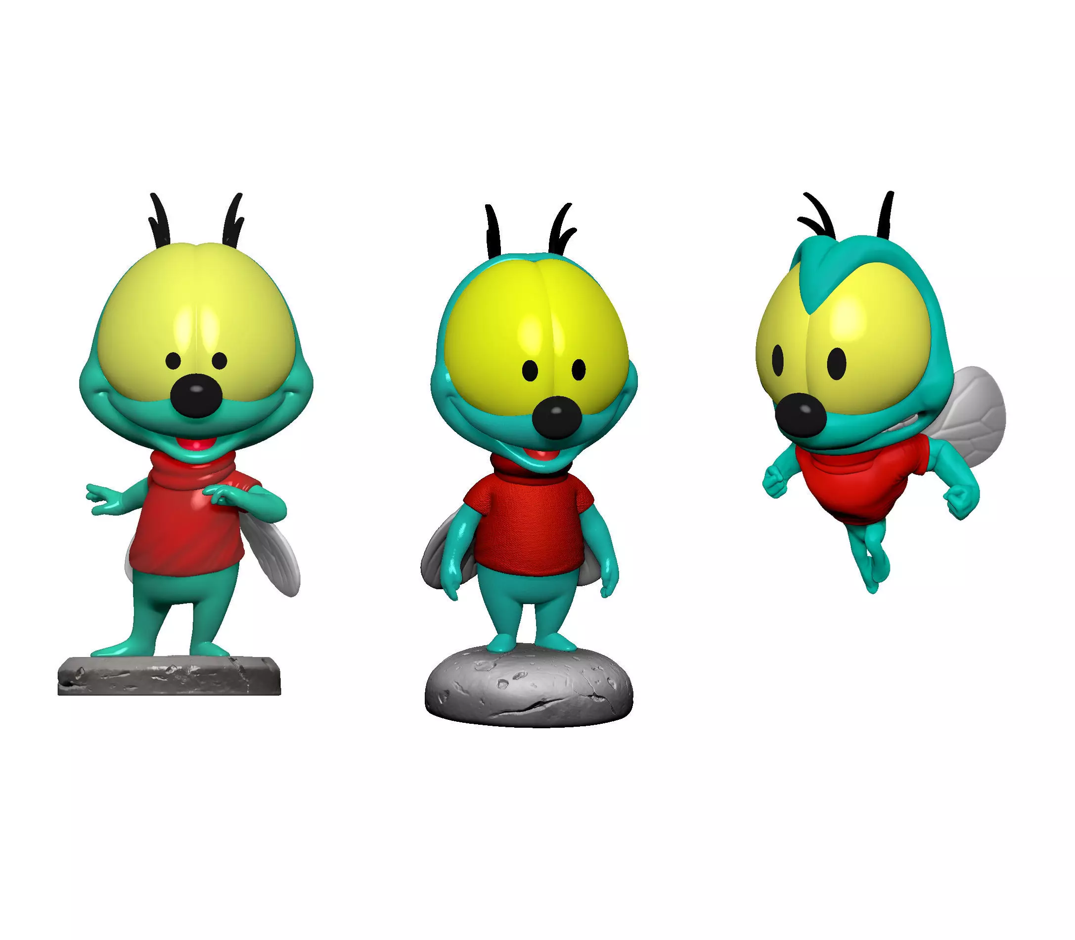 Fly Zipper from Chip n Dale Rescue Rangers 3 character options 3D print model