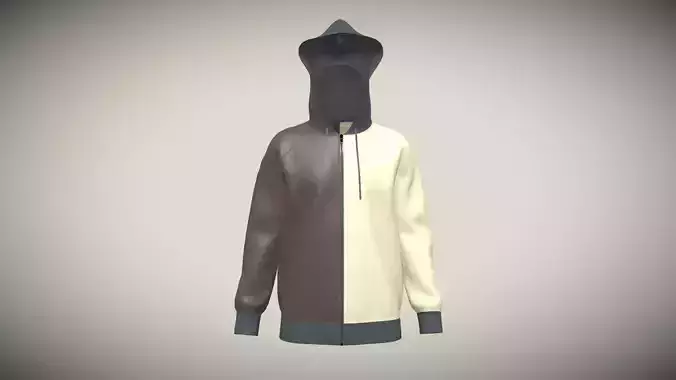 Mens Two Color Hoodie V2 In Low Poly