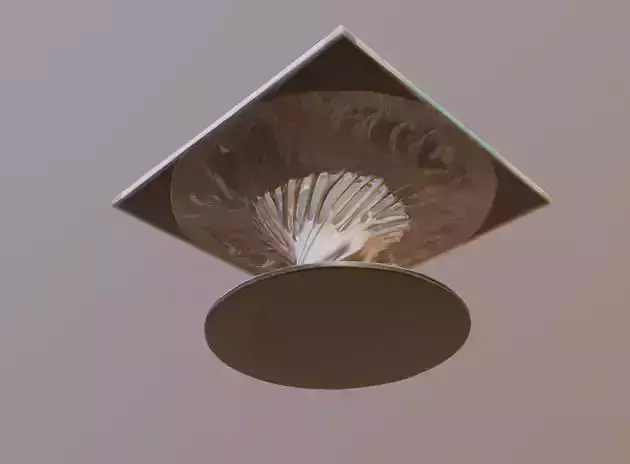 Elegant Nature Inspired Square Table 3D Mode