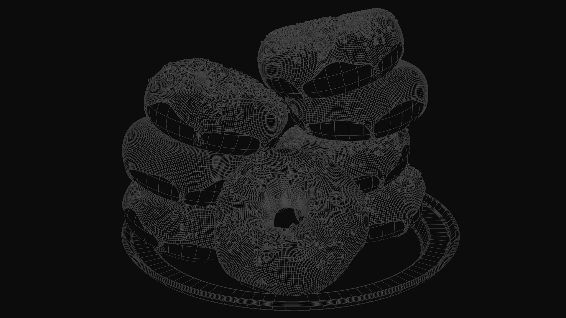 Donuts 3D model_3
