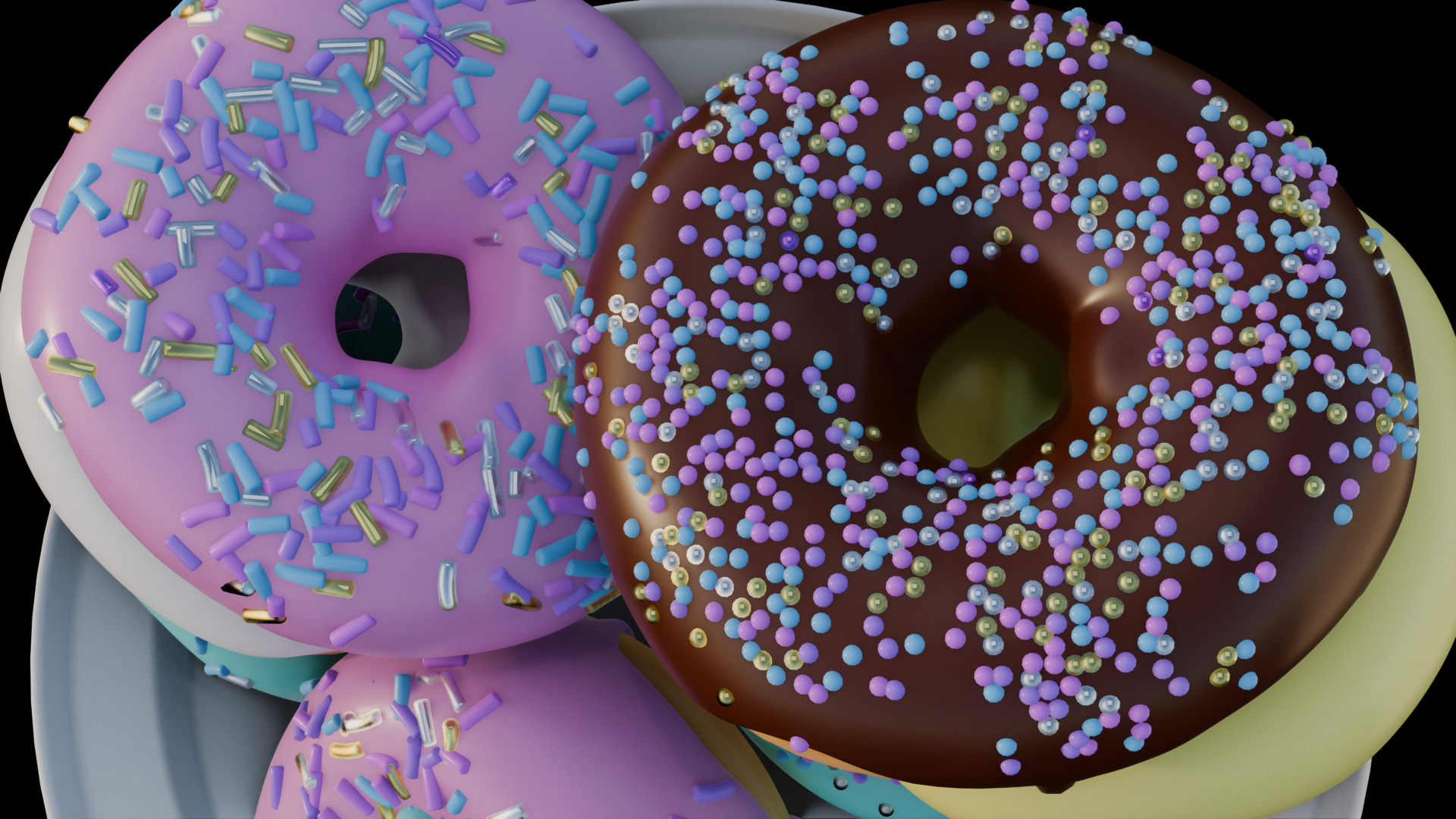 Donuts 3D model_8