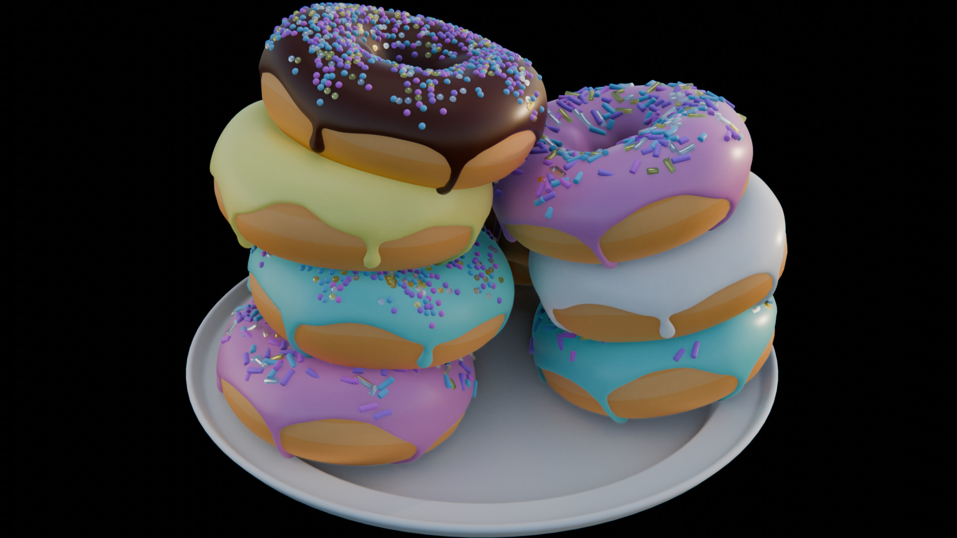 Donuts 3D model_6