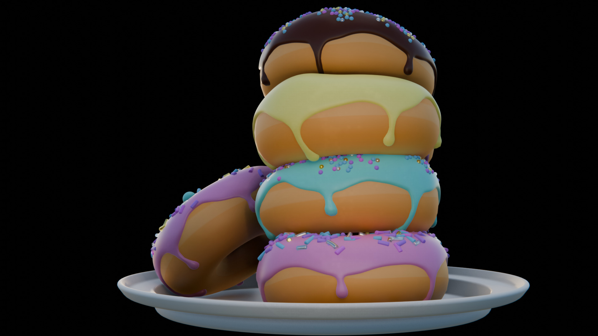 Donuts 3D model_4