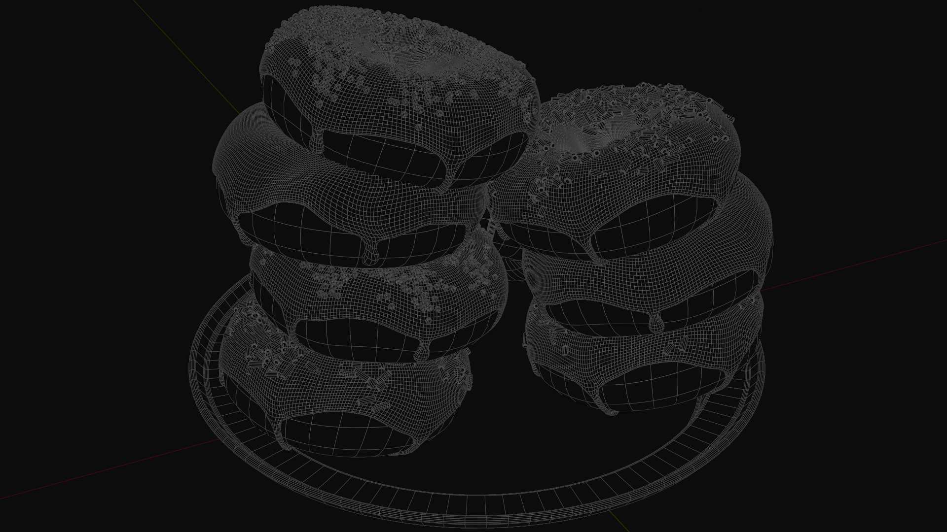 Donuts 3D model_7