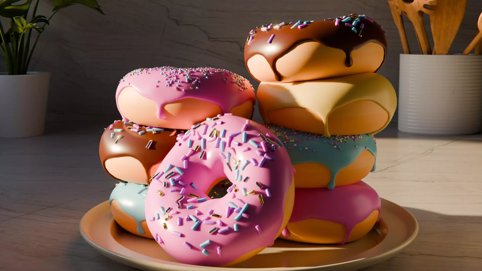 Donuts 3D model_0
