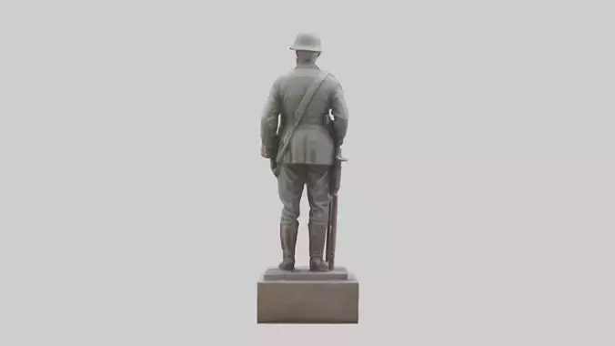 Old Soldier statue model