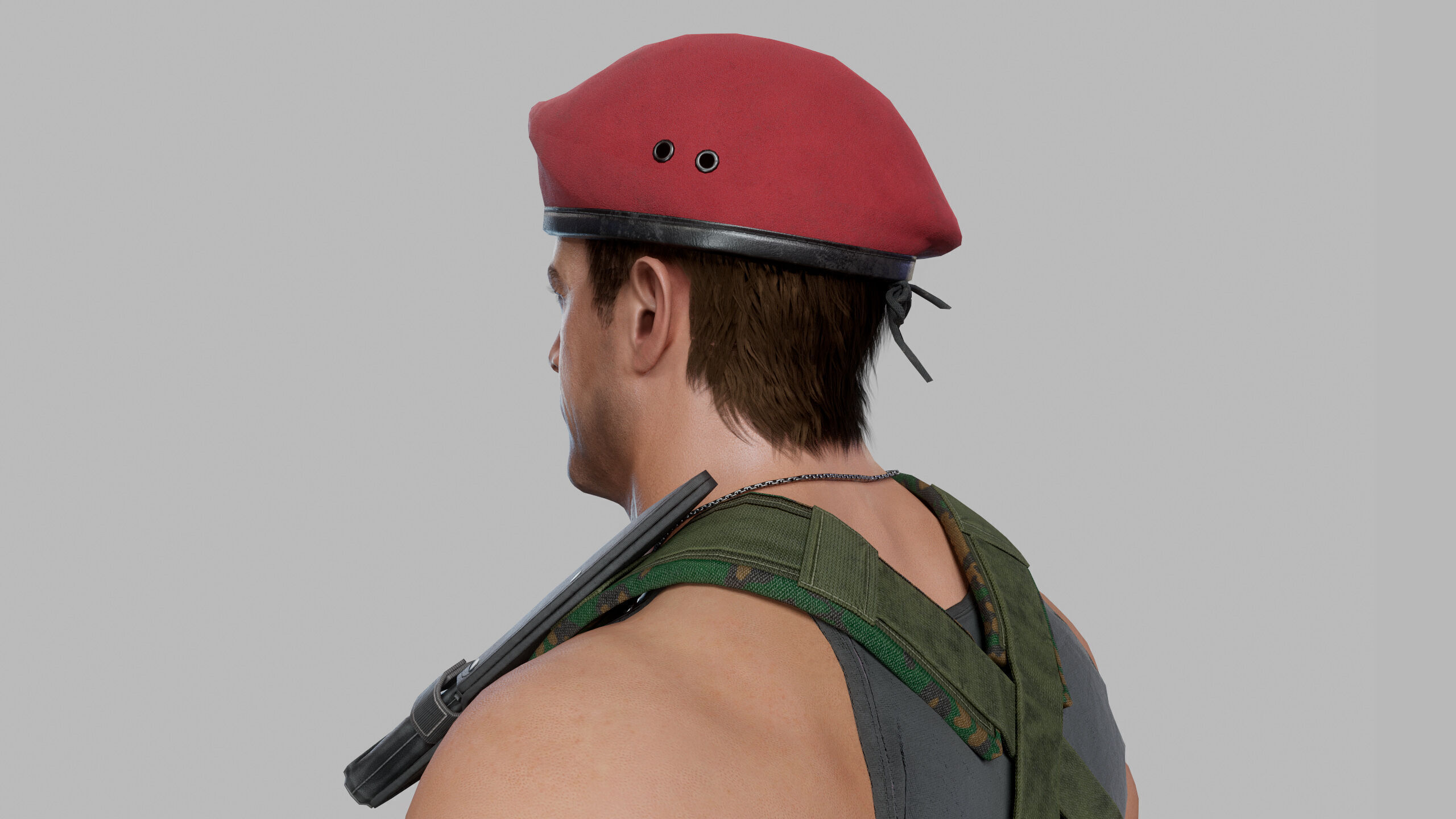 Modern Russian Soldier Low-poly 3D model_9