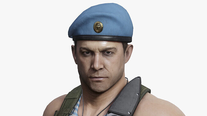 Modern Russian Soldier Low-poly 3D model