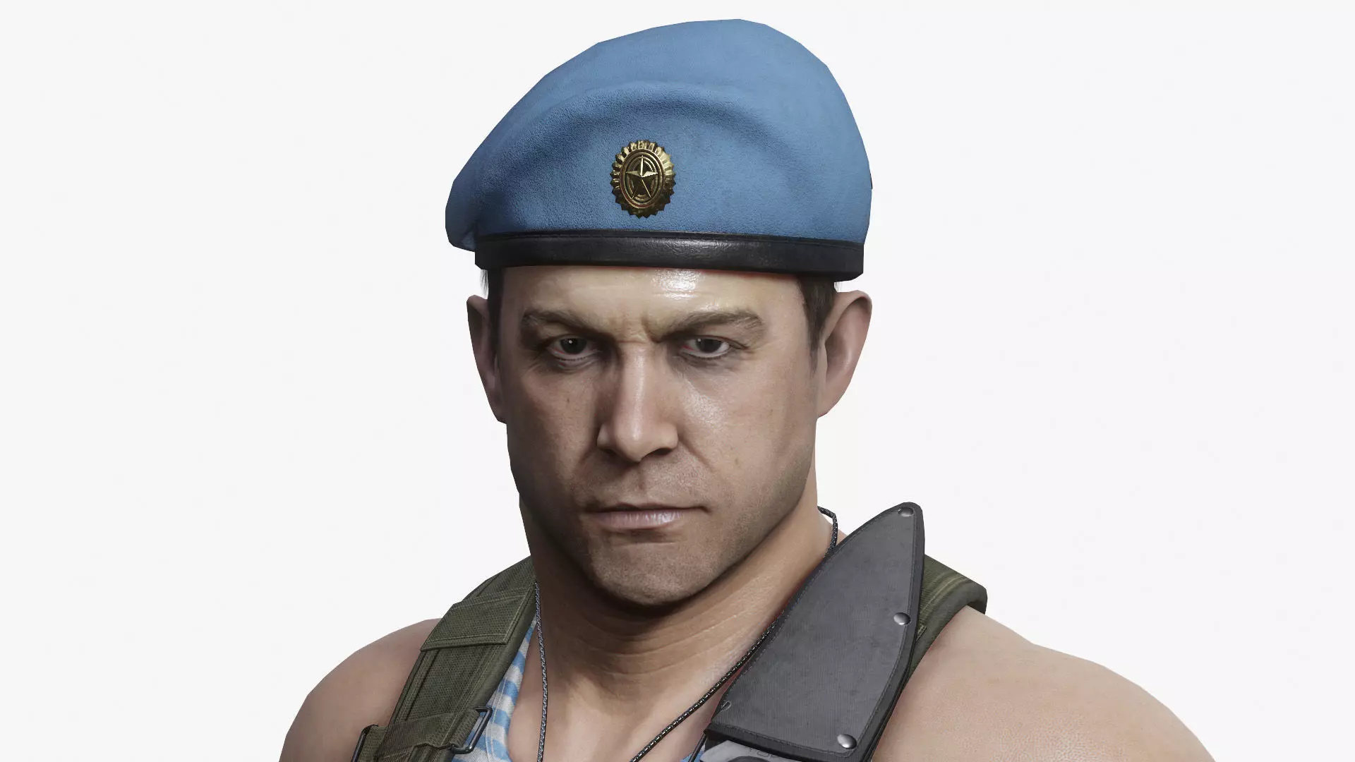 Modern Russian Soldier Low-poly 3D model_0