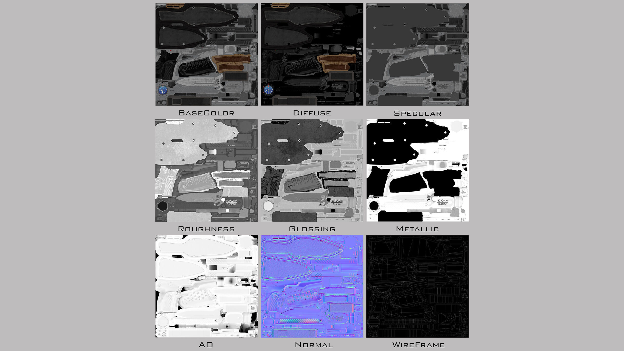 Modern Russian Soldier Low-poly 3D model_40