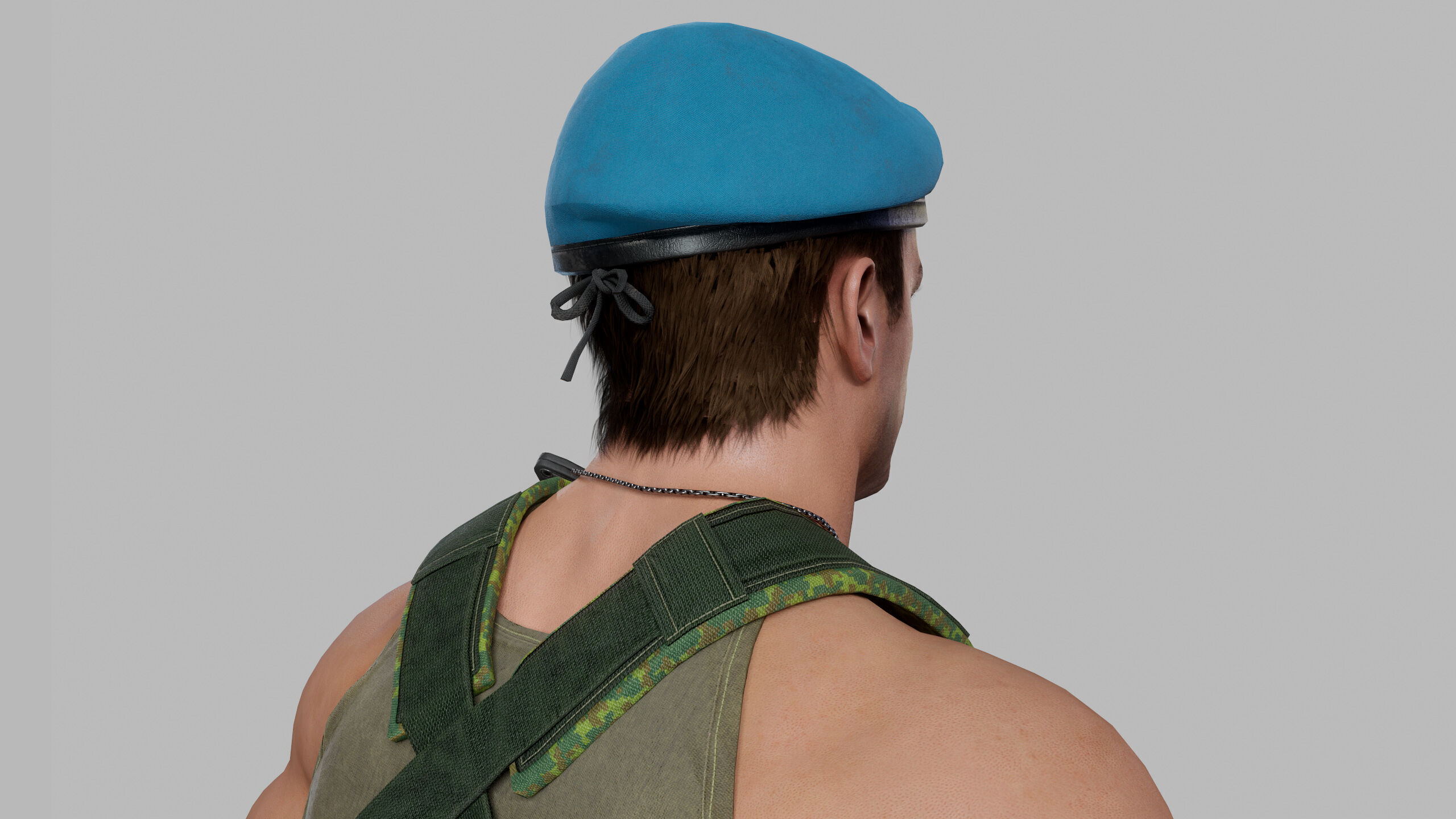 Modern Russian Soldier Low-poly 3D model_7