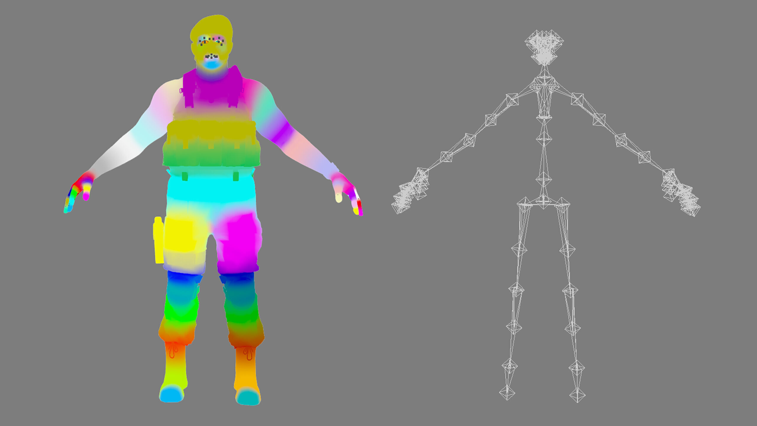 Modern Russian Soldier Low-poly 3D model_36