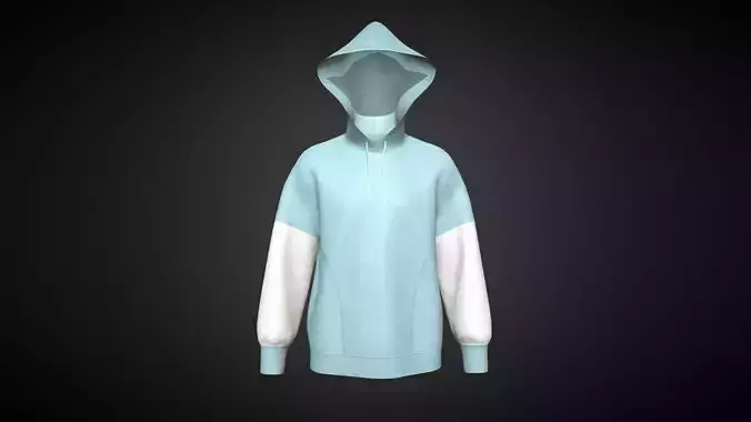 Mens Two Color Hoodie In Low Poly