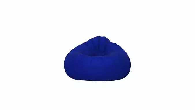  Beanbag Chair In Interior Of Home 3d Model High Render