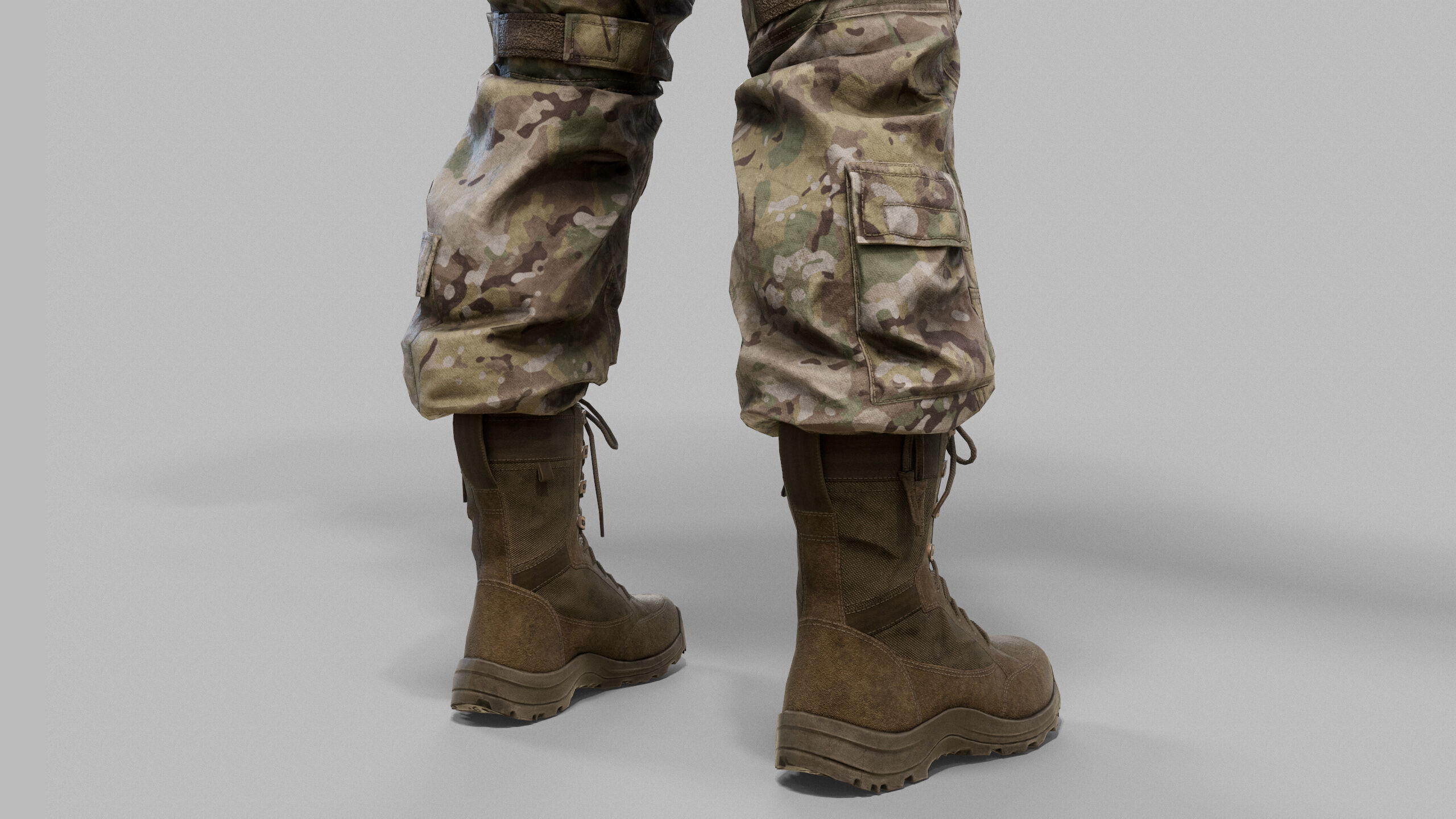Modern US Soldier Low-poly 3D model_37