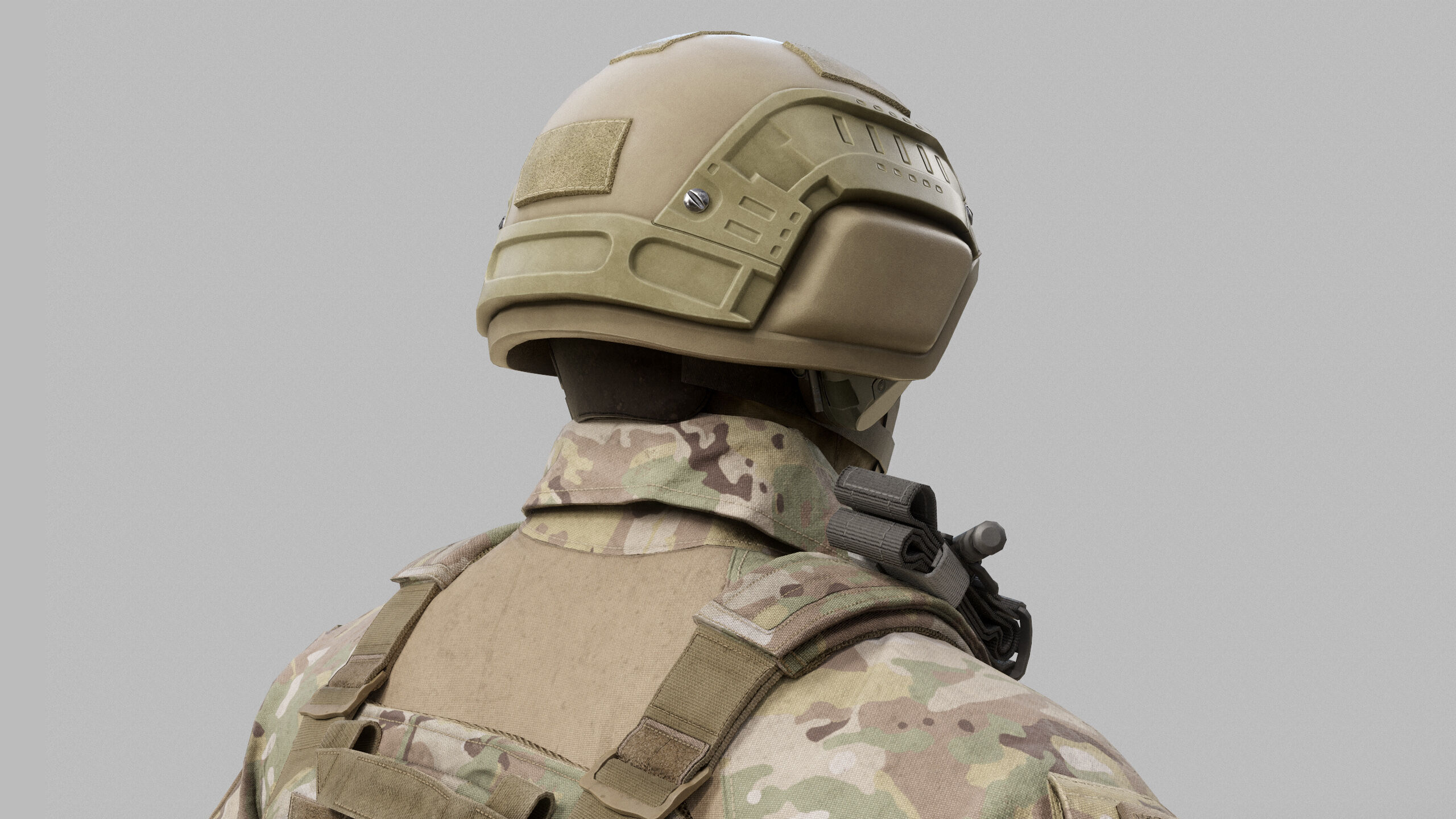 Modern US Soldier Low-poly 3D model_20