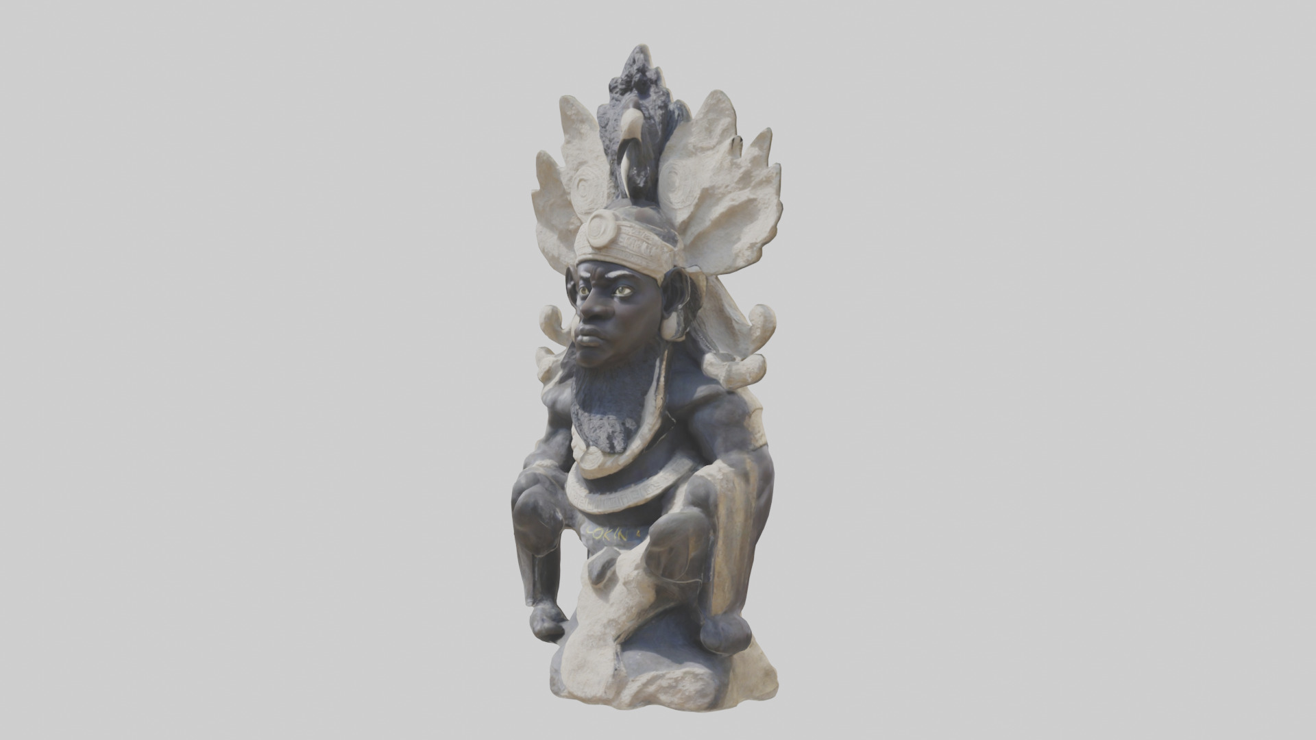 Olokun statue model 3D model_8
