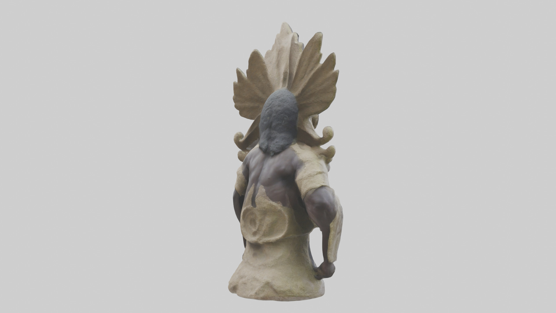 Olokun statue model 3D model_2