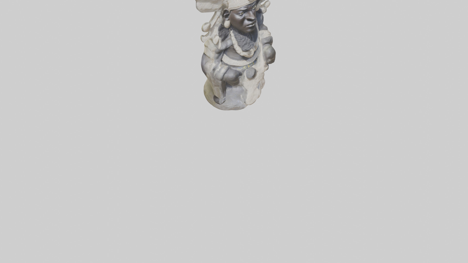 Olokun statue model 3D model_6