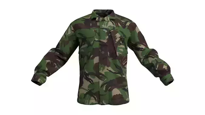 British Combat Jacket DPM CS95 - Marvelous Designer