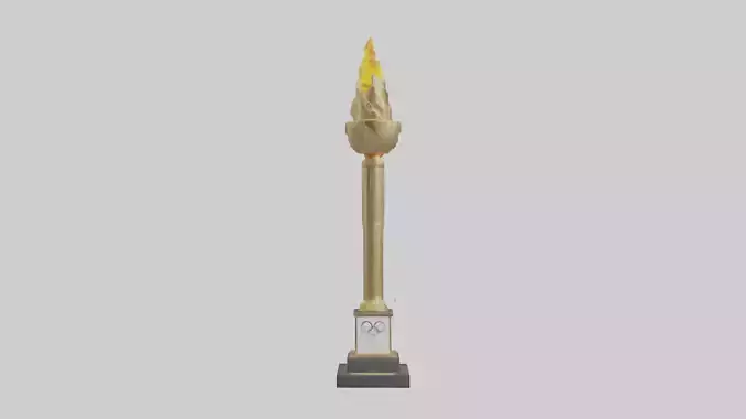 Olympic Torch statue model 3D model