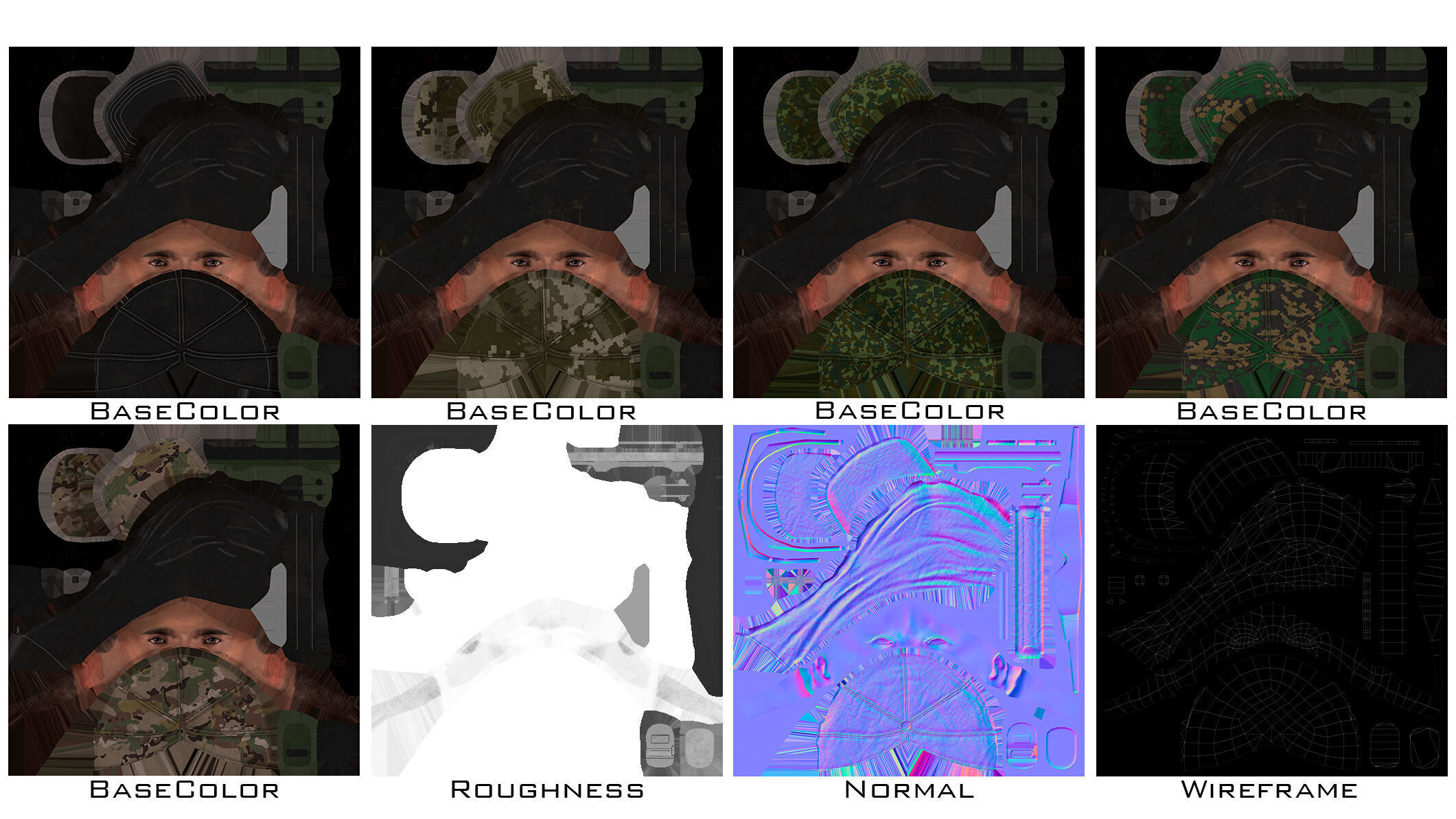 US Modern Assault Soldier Low-poly 3D model_38