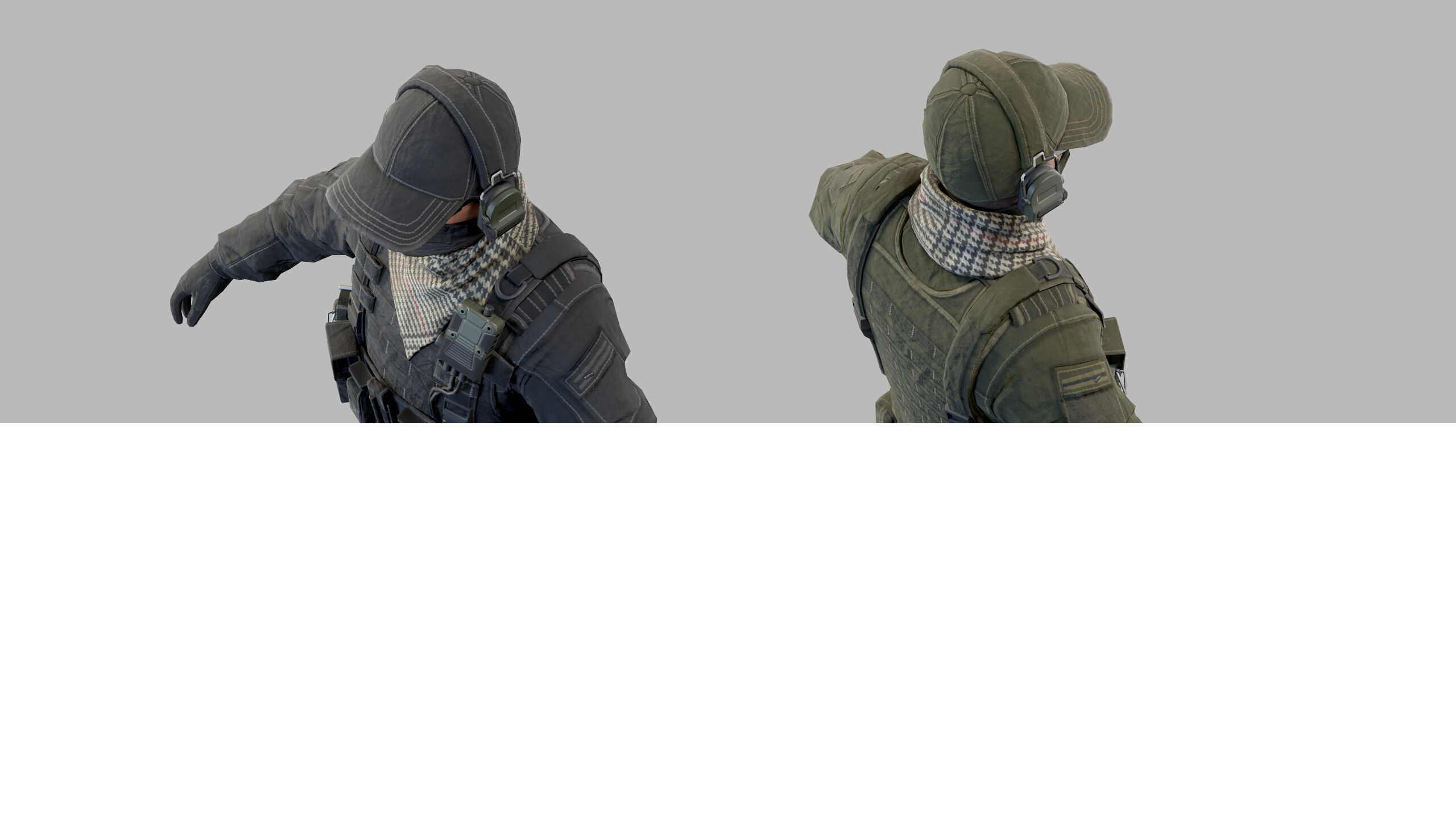 US Modern Assault Soldier Low-poly 3D model_31