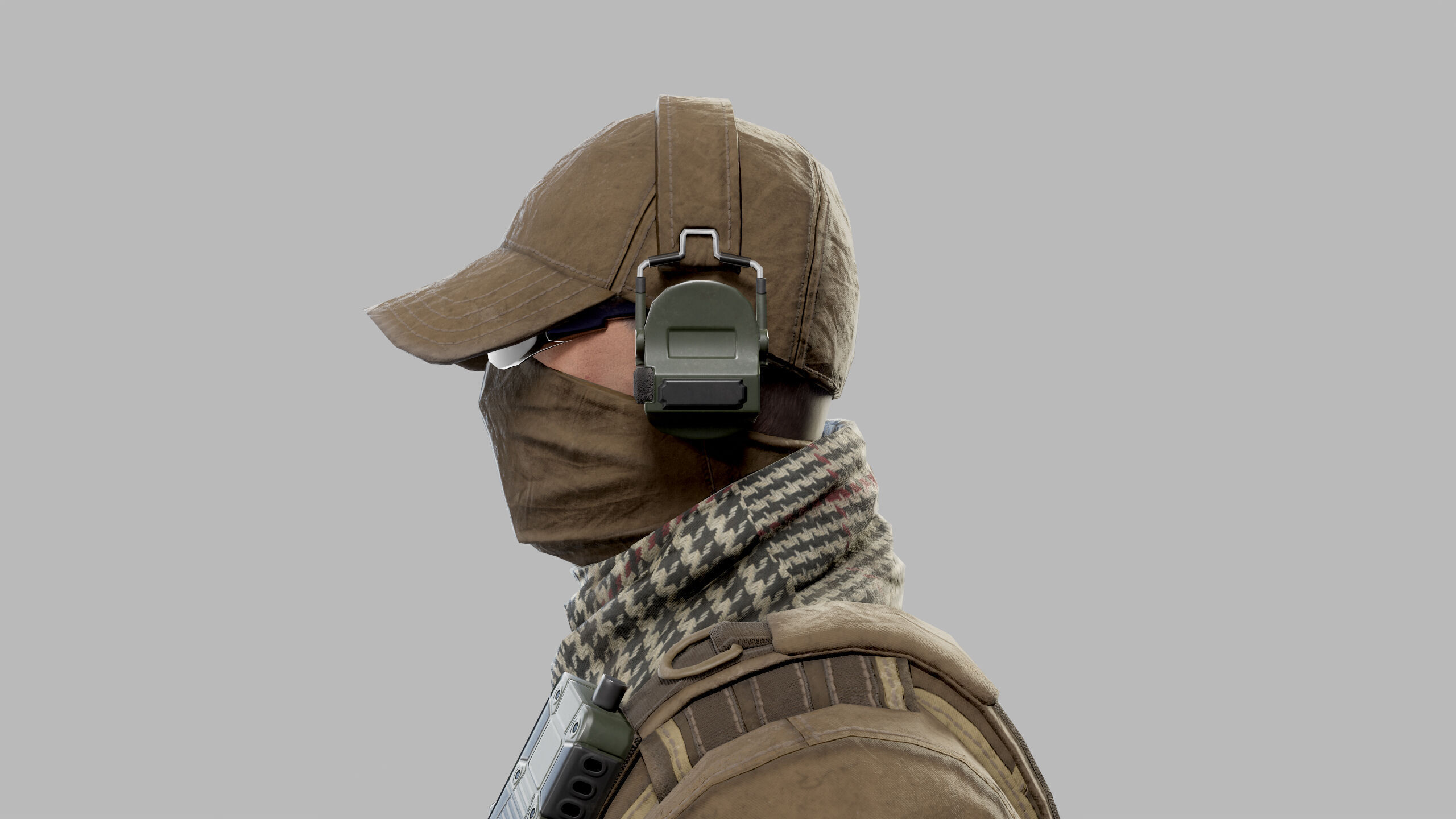 US Modern Assault Soldier Low-poly 3D model_20