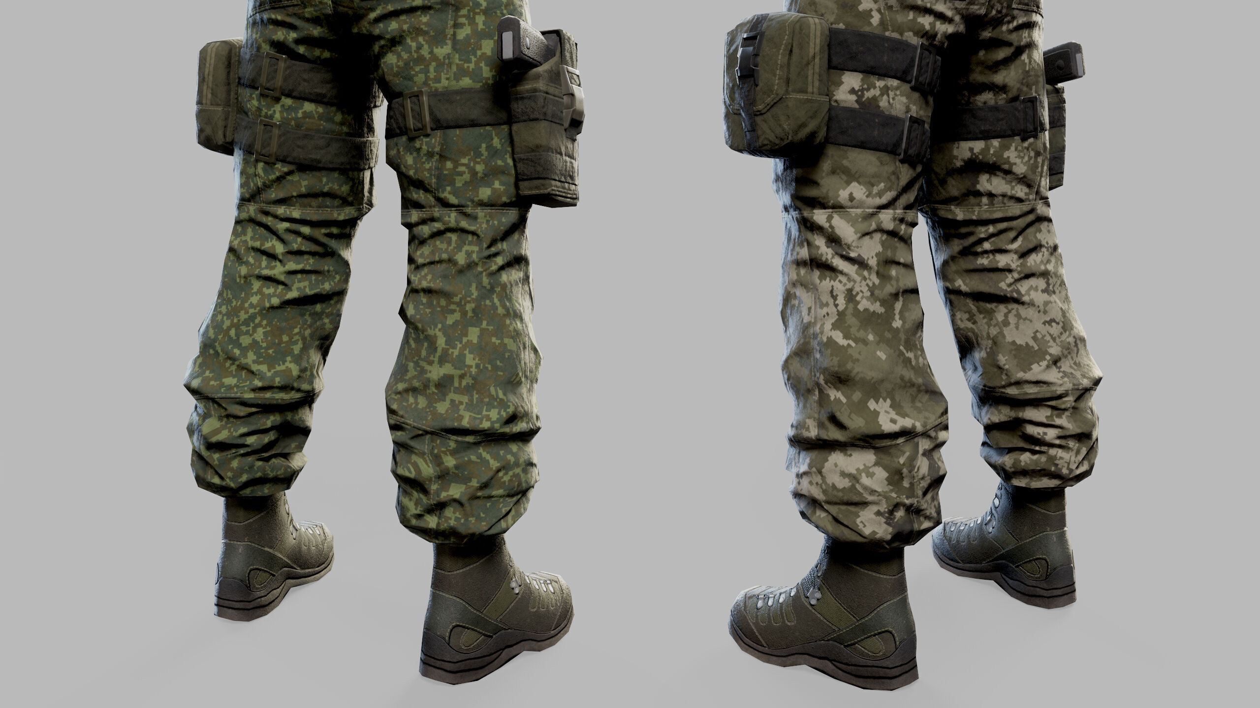 US Modern Assault Soldier Low-poly 3D model_30