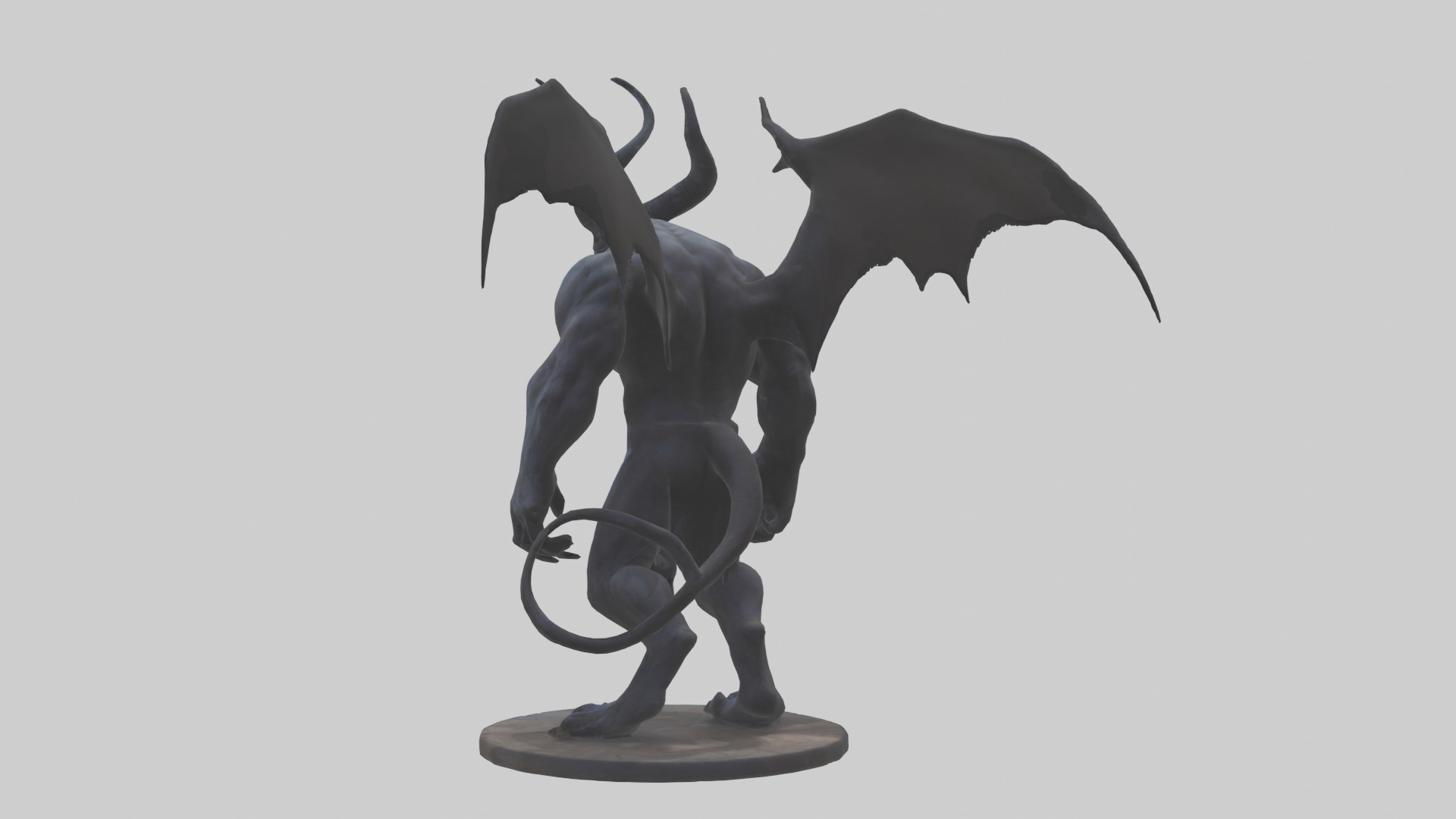 Ominous demon model 3D model_1
