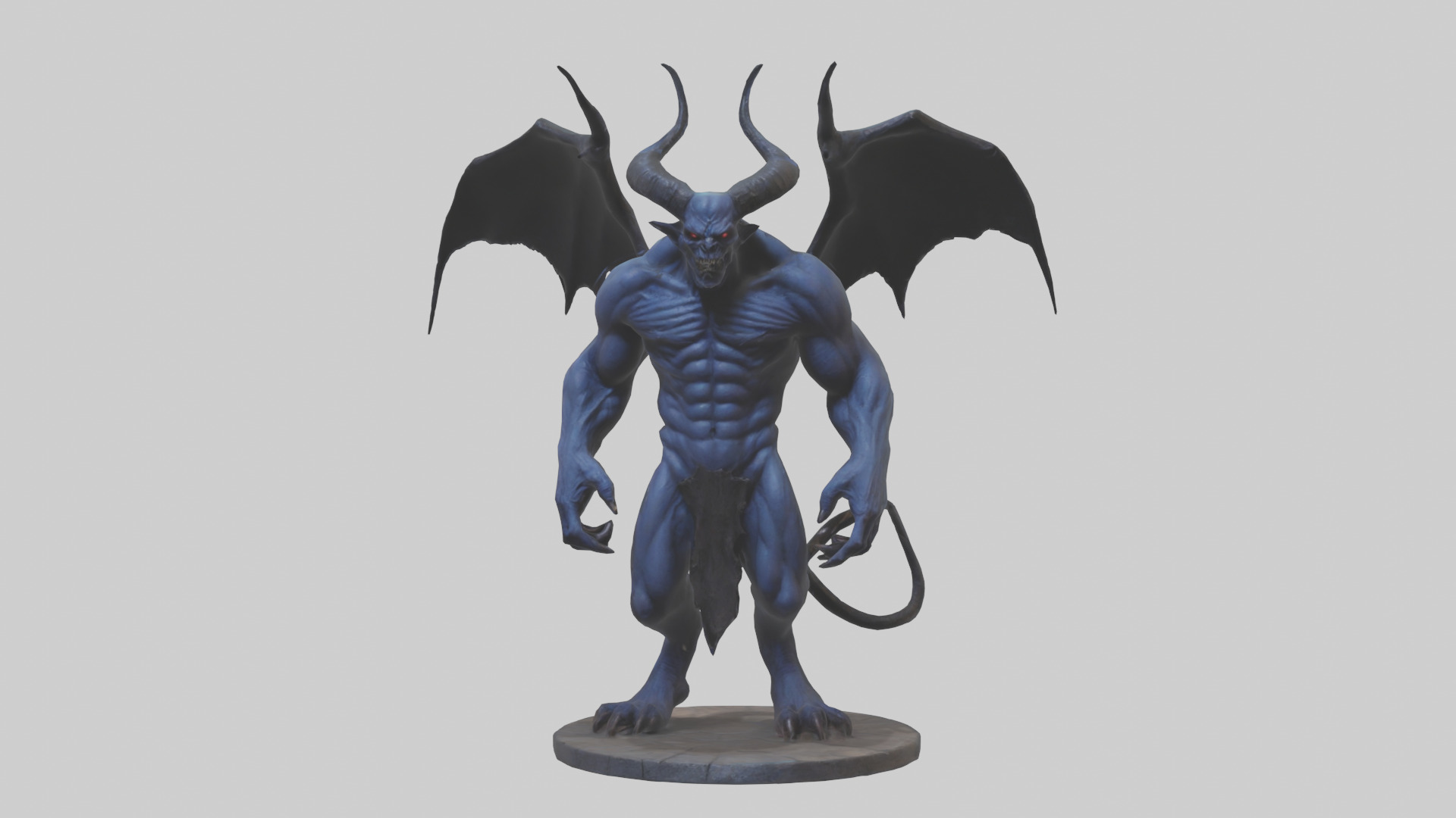 Ominous demon model 3D model_9