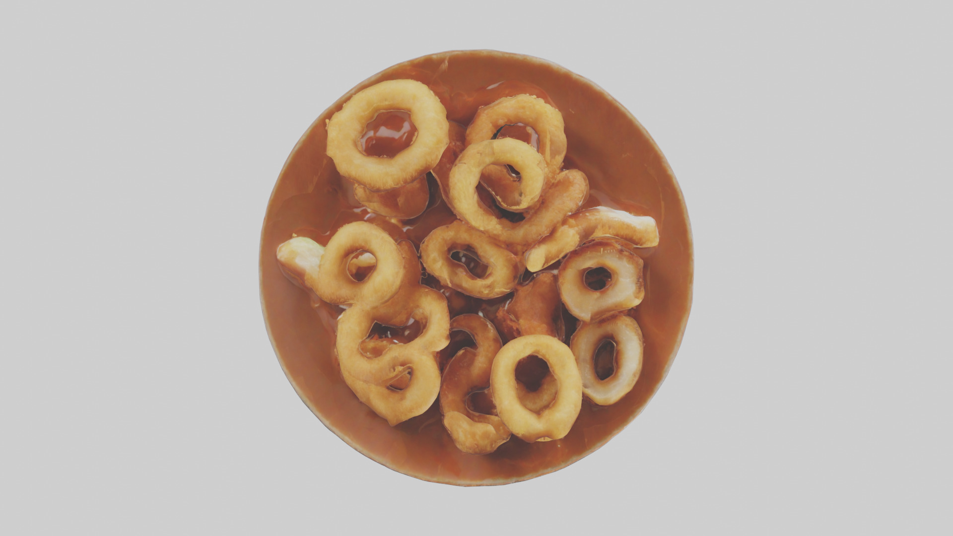 Onion rings with dipping sauce model 3D model_14