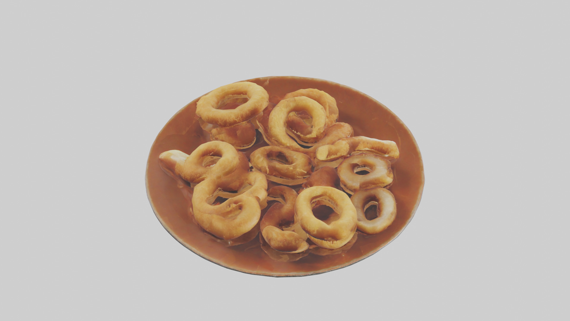Onion rings with dipping sauce model 3D model_16